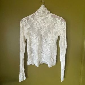 Free People Cool it with Lace Layering Top